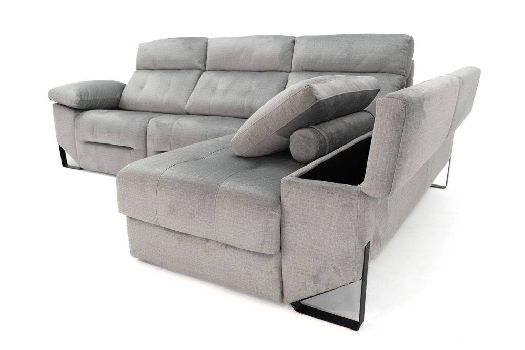 chaiselongue con arcon en brazo leo unikasofas