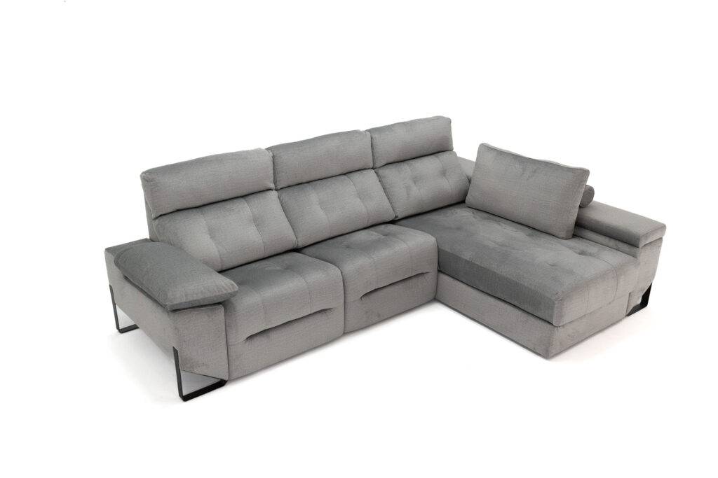 sofa cheslong leo vista inclinada